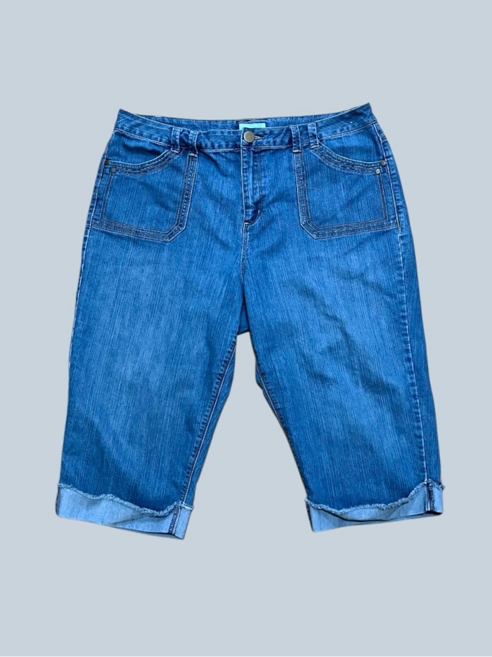 Liz & Me Blue Denim Capris